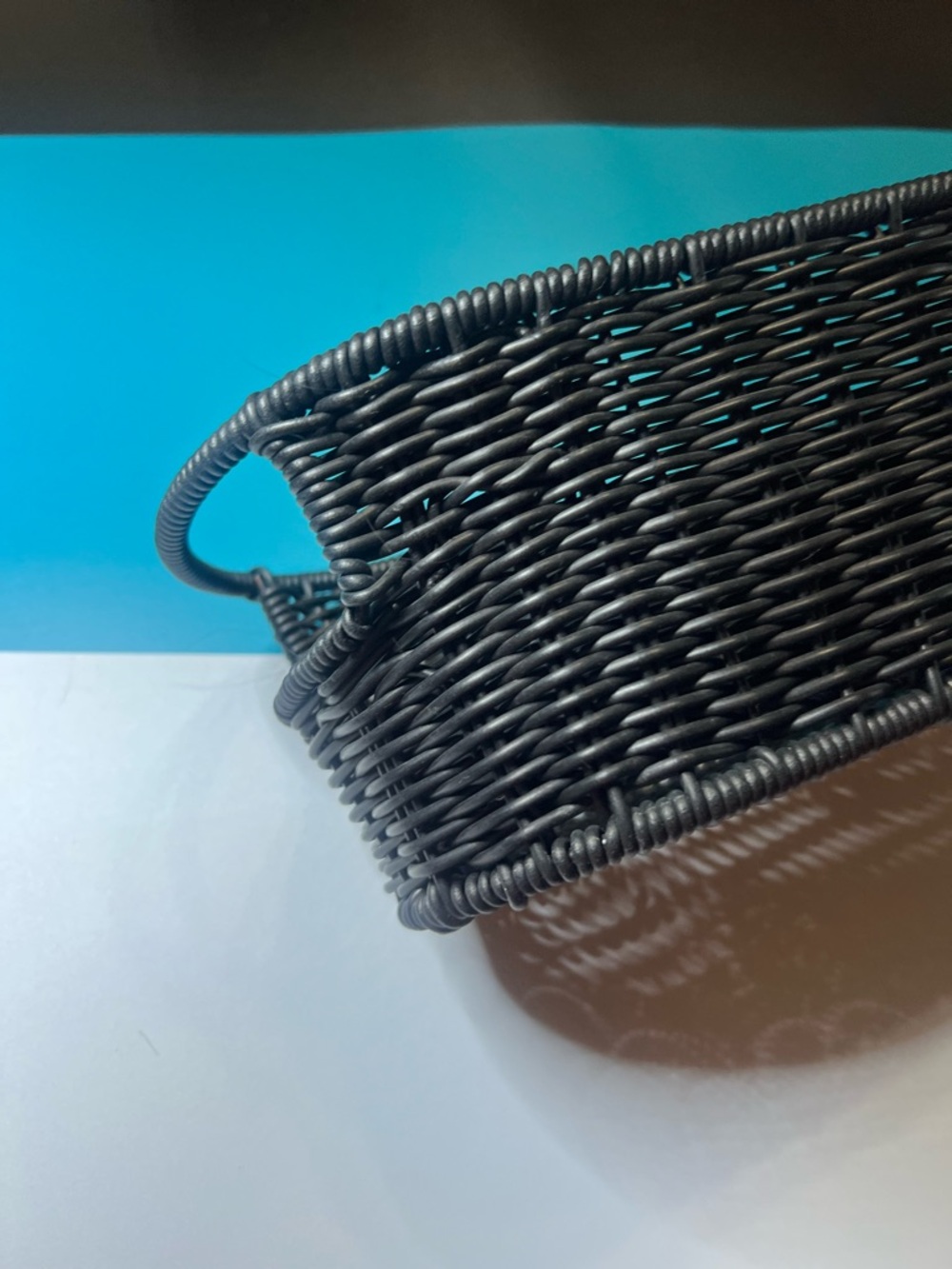 Source Unknown Black Woven Storage Basket